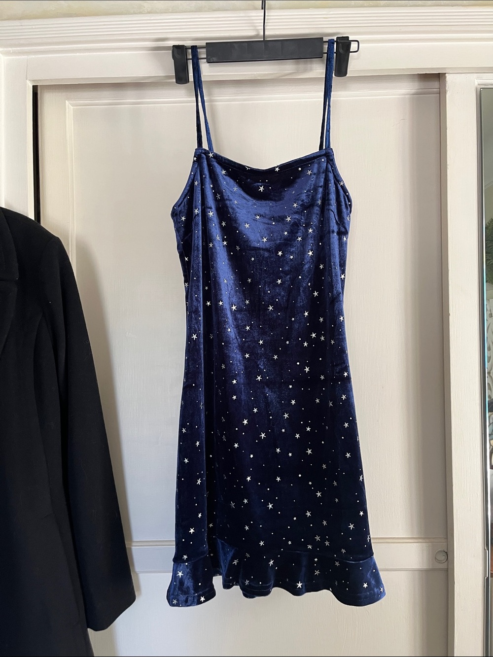 Velvet blue star dress